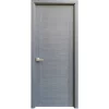 Modern Wood Interior Door with Hardware | Planum 0020 Grey Oak | Single Panel Frame Trims | Bathroom Bedroom Sturdy Doors